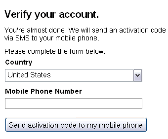 Phone number send sms to. Phone number*required.